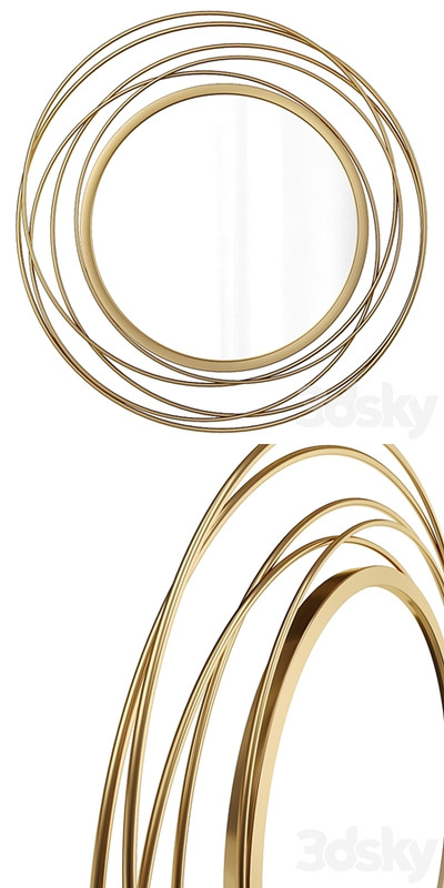 Round Wall Mirror Buell Glam Accent Mirror